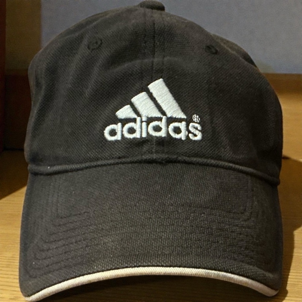 Adidas Black and White Logo Cap